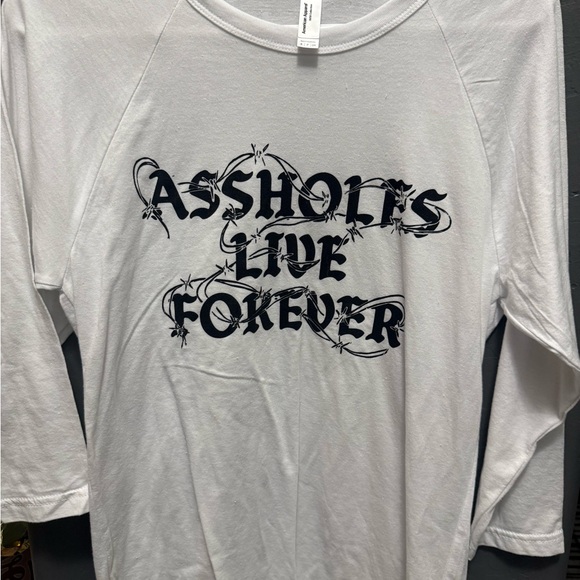 American Apparel White Long Sleeve Tee - Picture 1 of 3